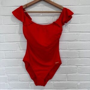 Vince Camuto Women's (Size 10) Red Orange One Piece Swimsuit (NWT)
